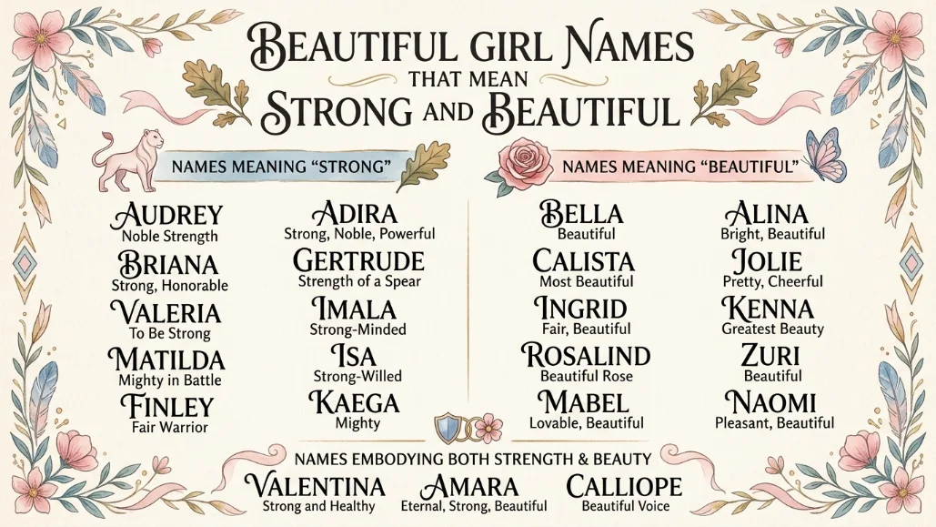 Beautiful Girl Names That Mean Strong and Beautiful