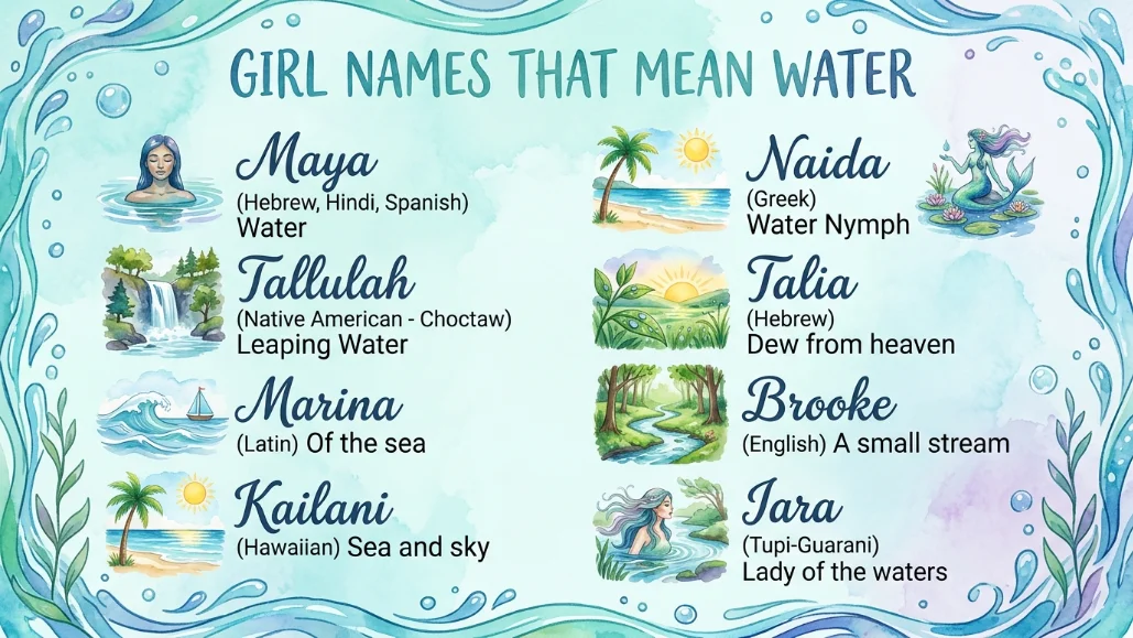 Beautiful Girl Names That Mean Water
