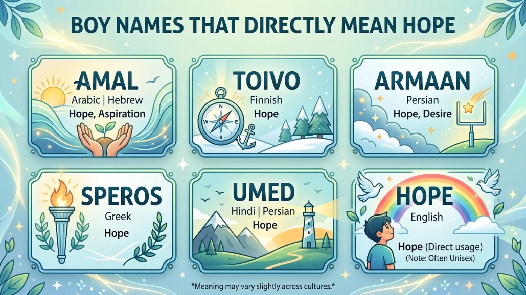 Boy Names That Directly Mean Hope
