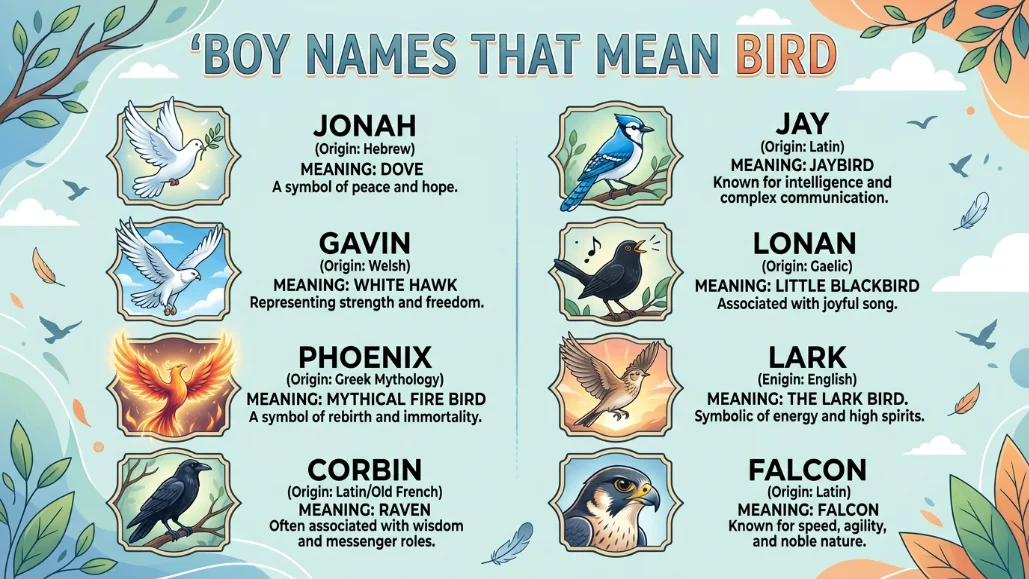Boy Names That Mean Bird