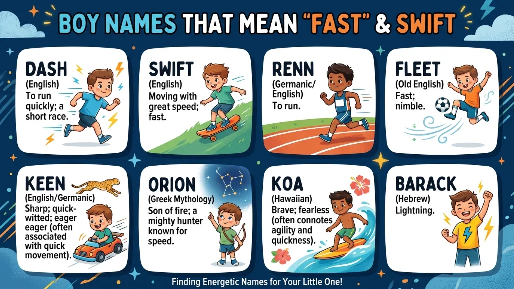 Boy Names That Mean Fast