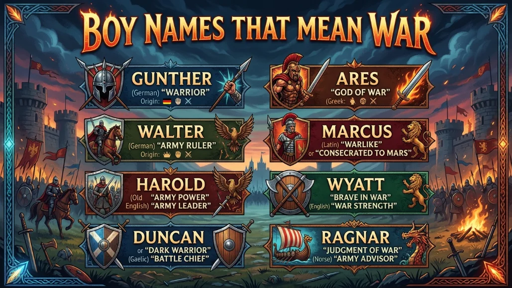 Boy Names That Mean War