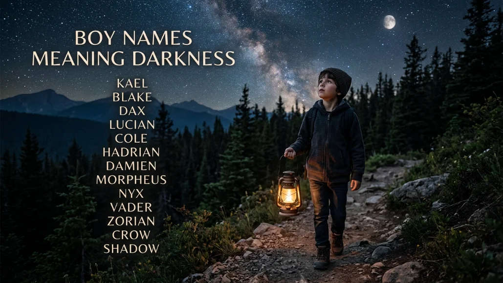 Boy Names That Means Darkness