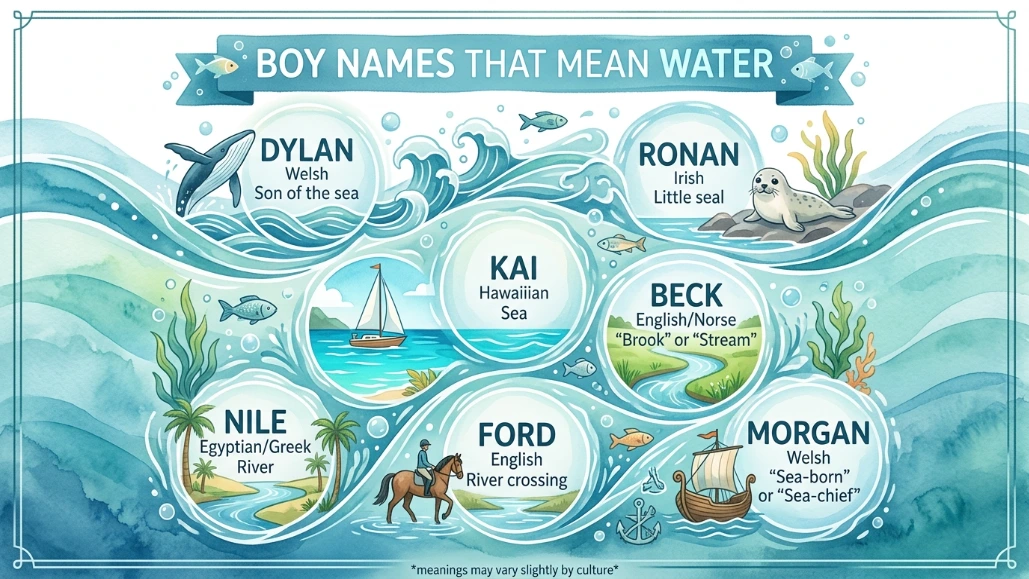 Boy Names That Means Water