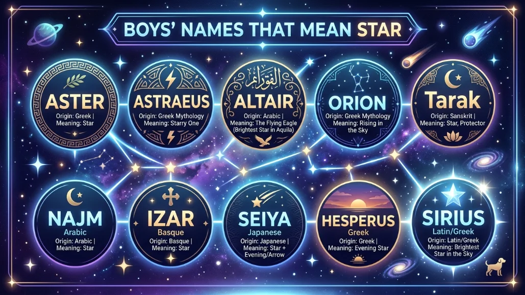 Boys Names That Mean Star