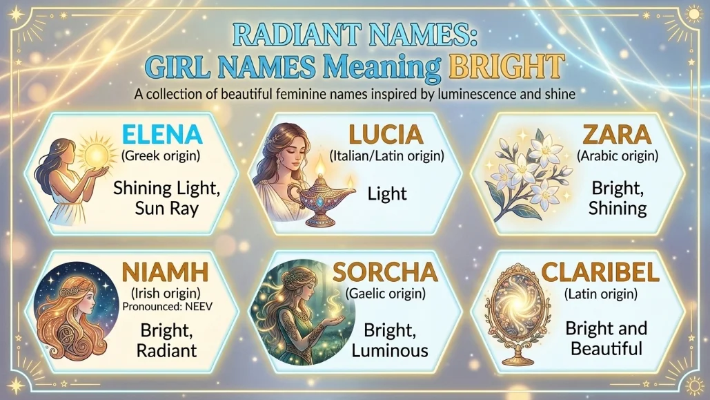 Girl Names That Mean Bright