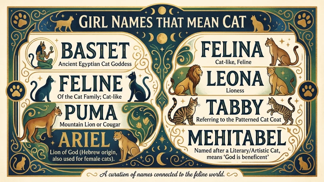 Girl Names That Mean Cat
