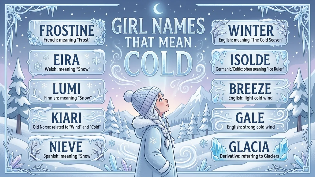 Girl Names That Mean Cold