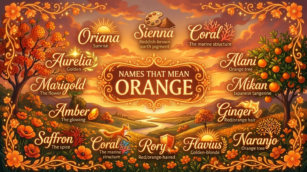 Girl Names That Mean Orange