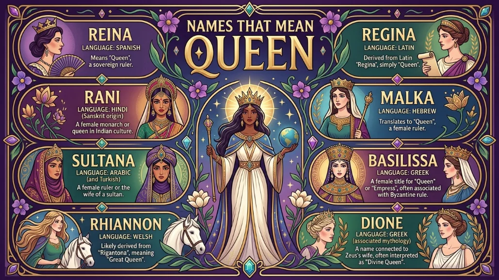 Girl Names That Mean Queen