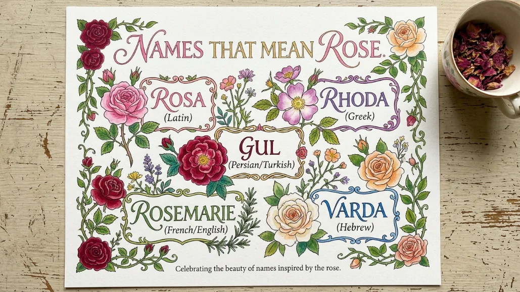 Girl Names That Mean Rose