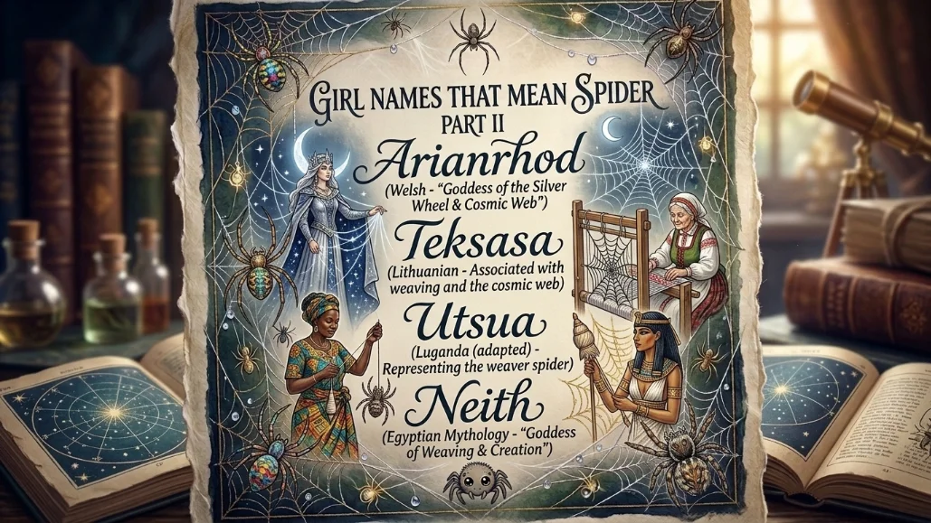 Girl Names That Mean Spider