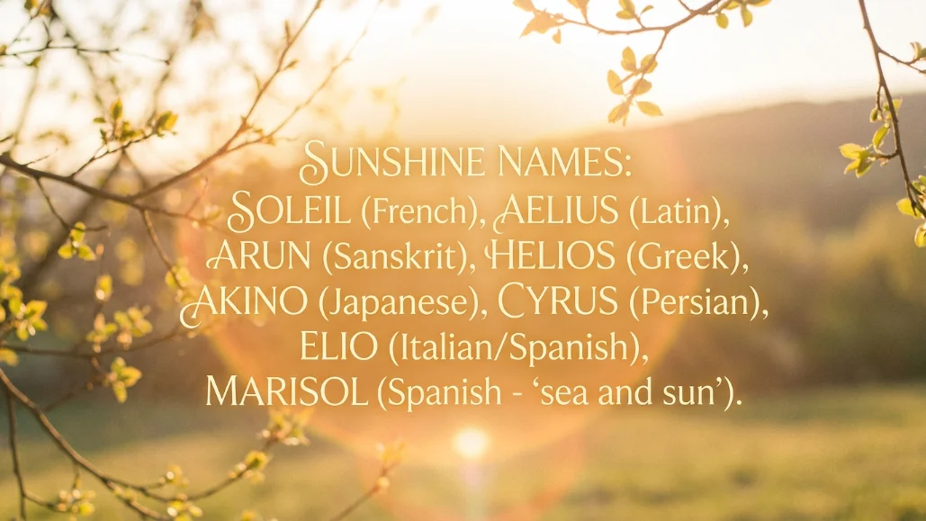 Girl Names That Mean Sunshine