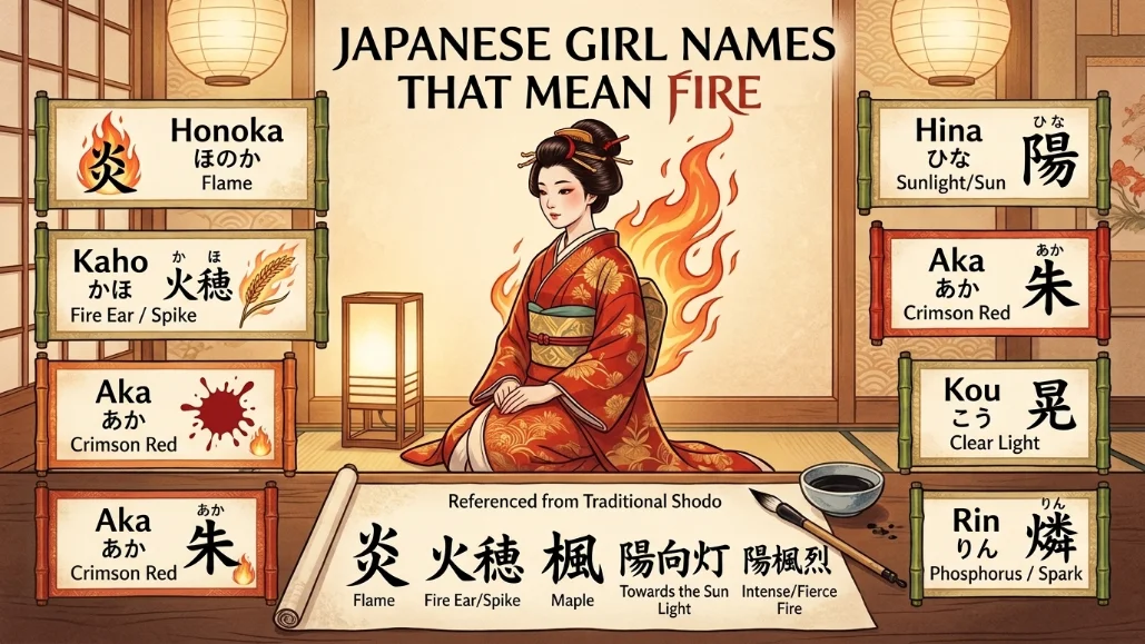Japanese Girl Names That Mean Fire