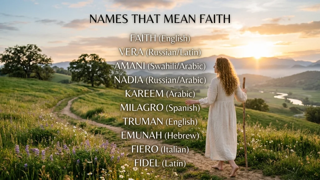Names That Mean Faith or Belief