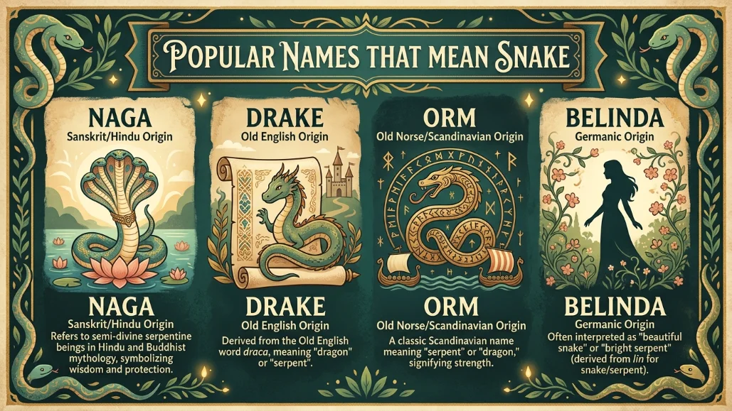 Popular Names That Mean Snake