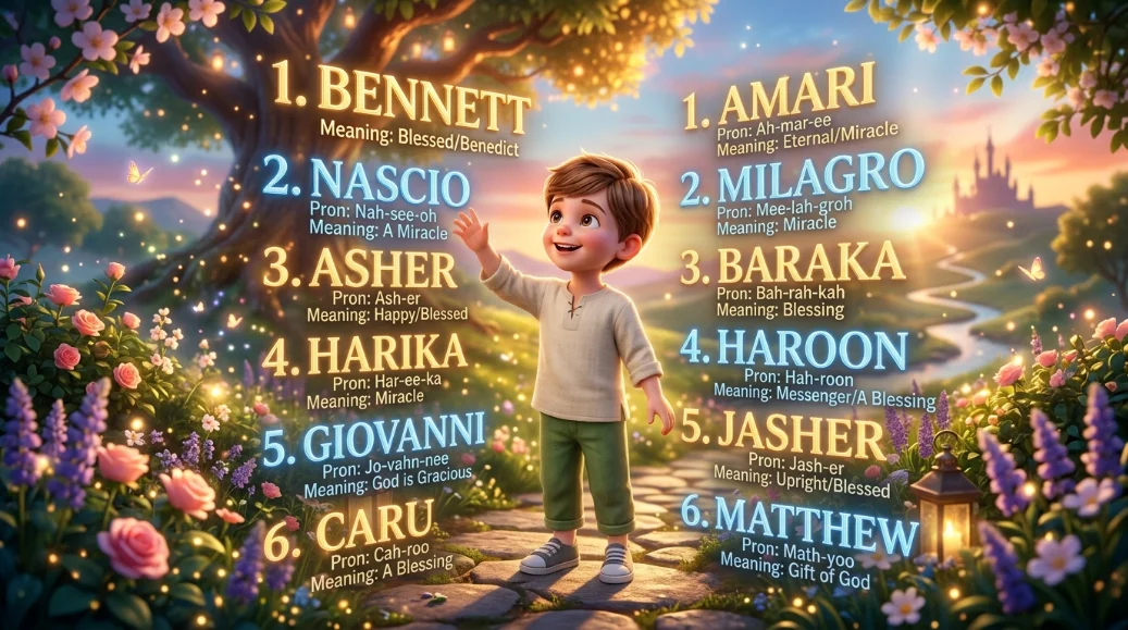 Boy Names Meaning Miracle or Blessing