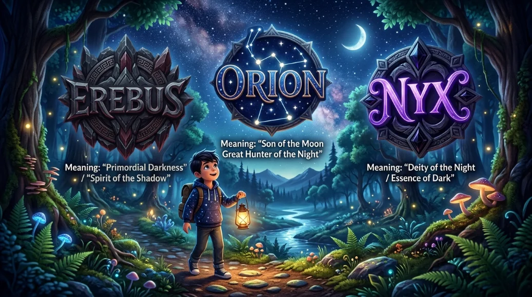 Boy Names That Mean Night or Darkness