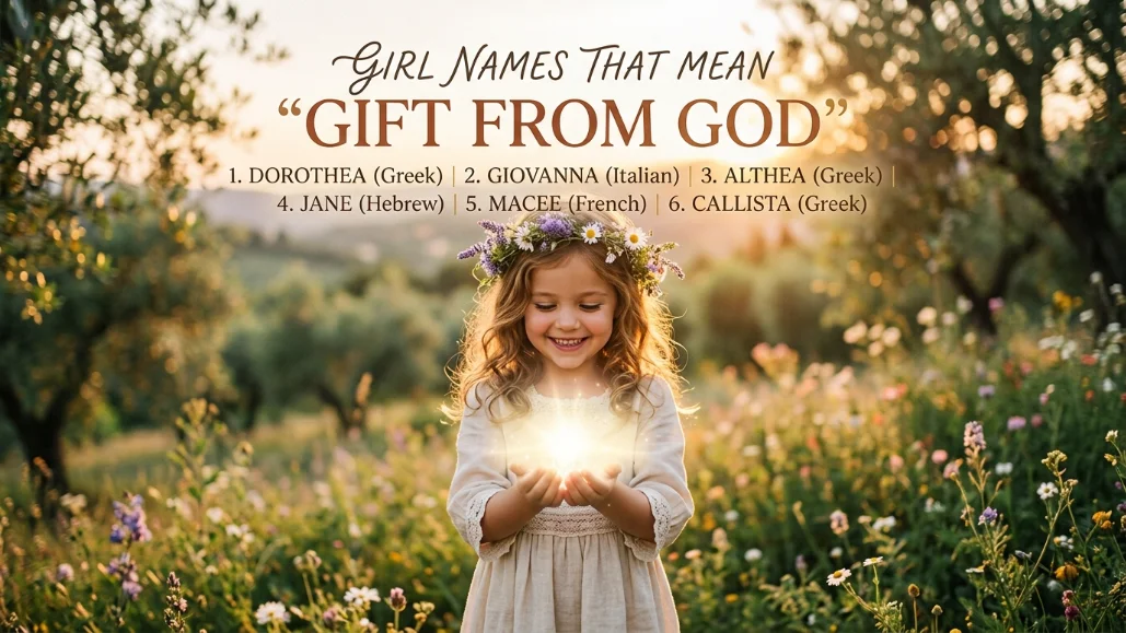 Girl Names That Literally Mean Gift From God