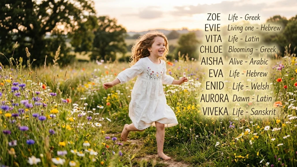Girl Names That Literally Mean Life