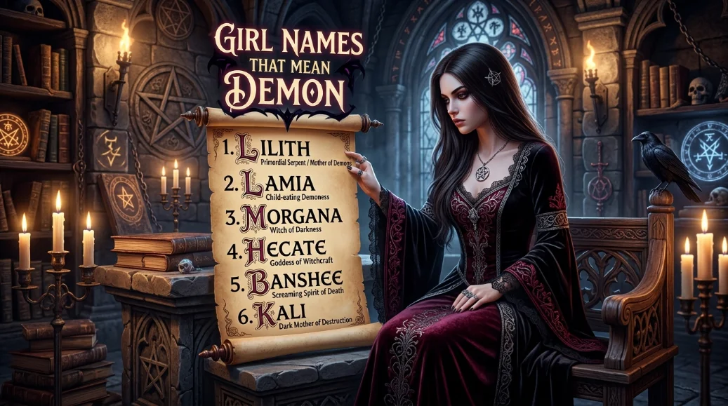 Girl Names That Mean Demon
