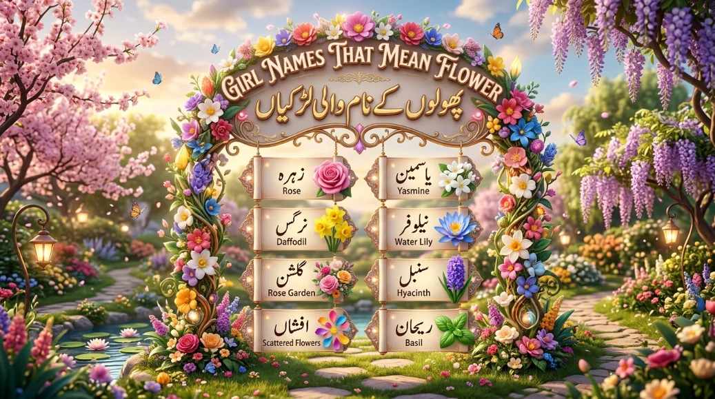 Girl Names That Mean Flower in Urdu