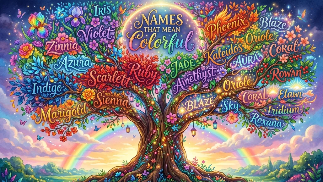Names That Literally Mean Colorful or Rainbow