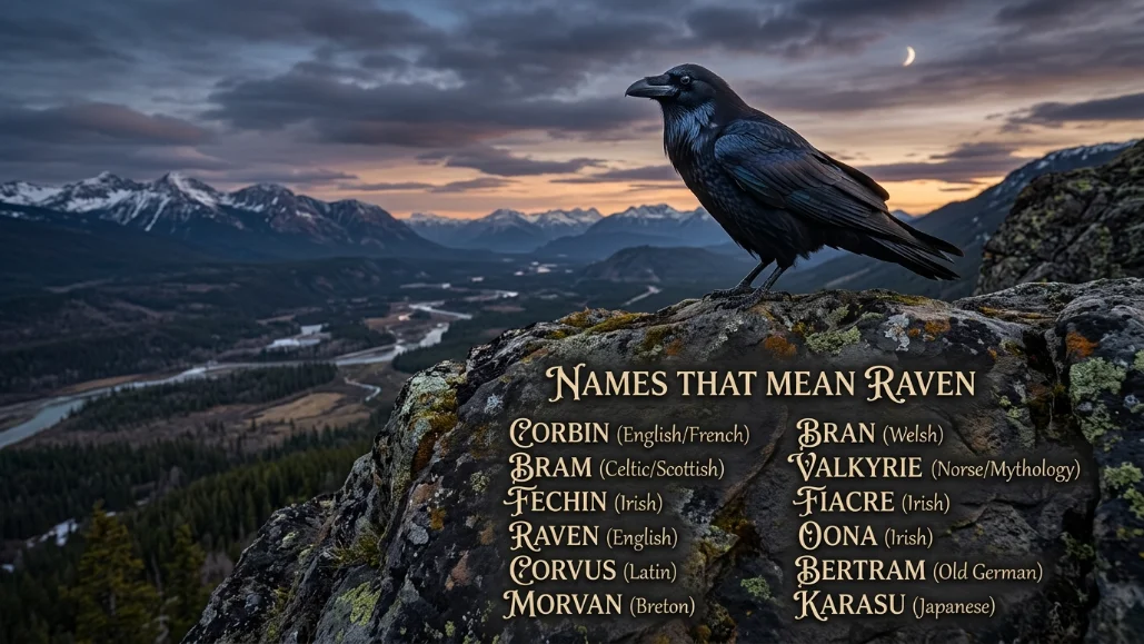 Names That Literally Mean Raven