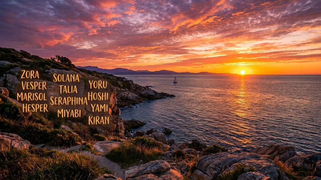 Names That Literally Mean Sunset or Evening