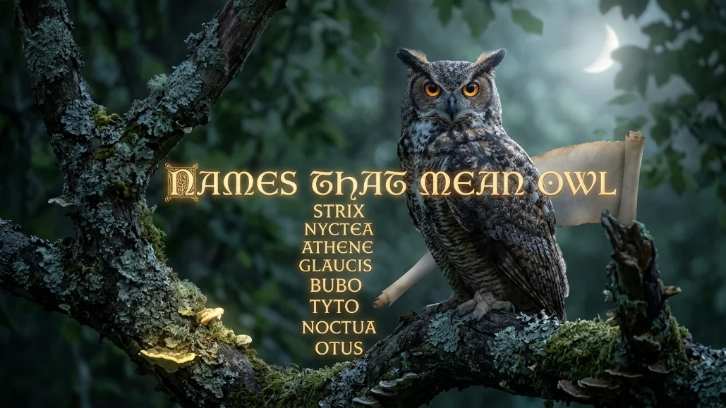 Names That Mean Owl or Are Directly Connected to Owls