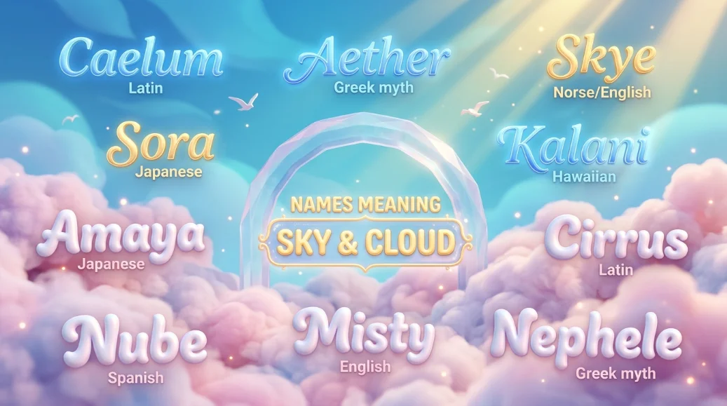 Names That Mean Sky or Cloud