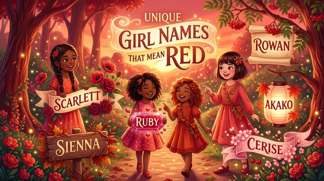 Unique Girl Names That Mean Red