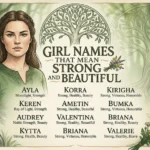 girl names that mean strong and beautiful
