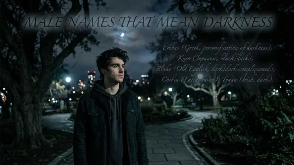 male names that mean darkness