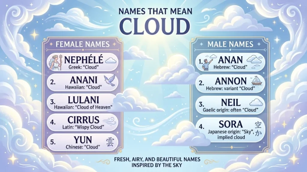 names that mean cloud