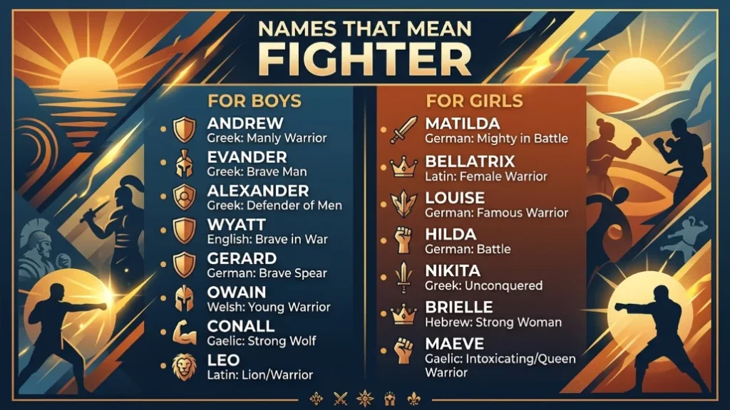 names that mean fighter
