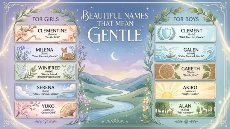 names that mean gentle