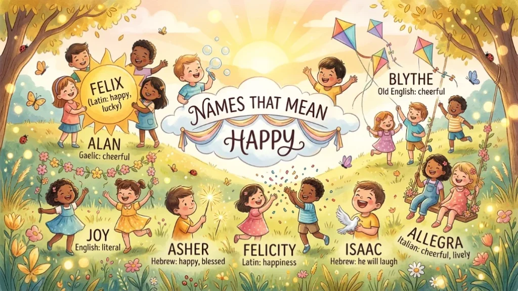 names that mean happy