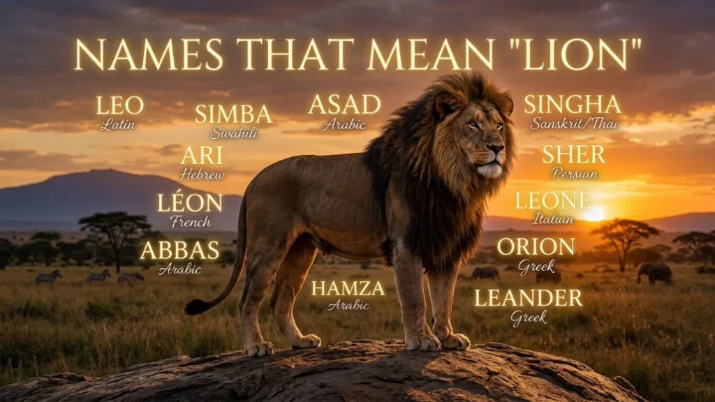 names that mean lion