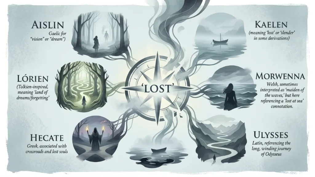 names that mean lost