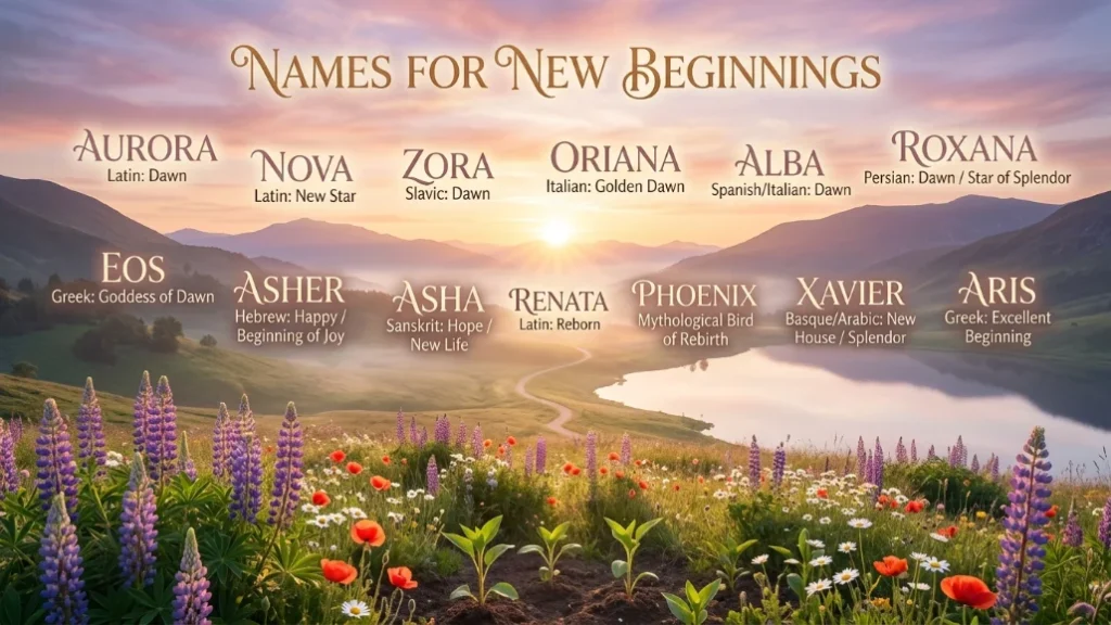 names that mean new beginning