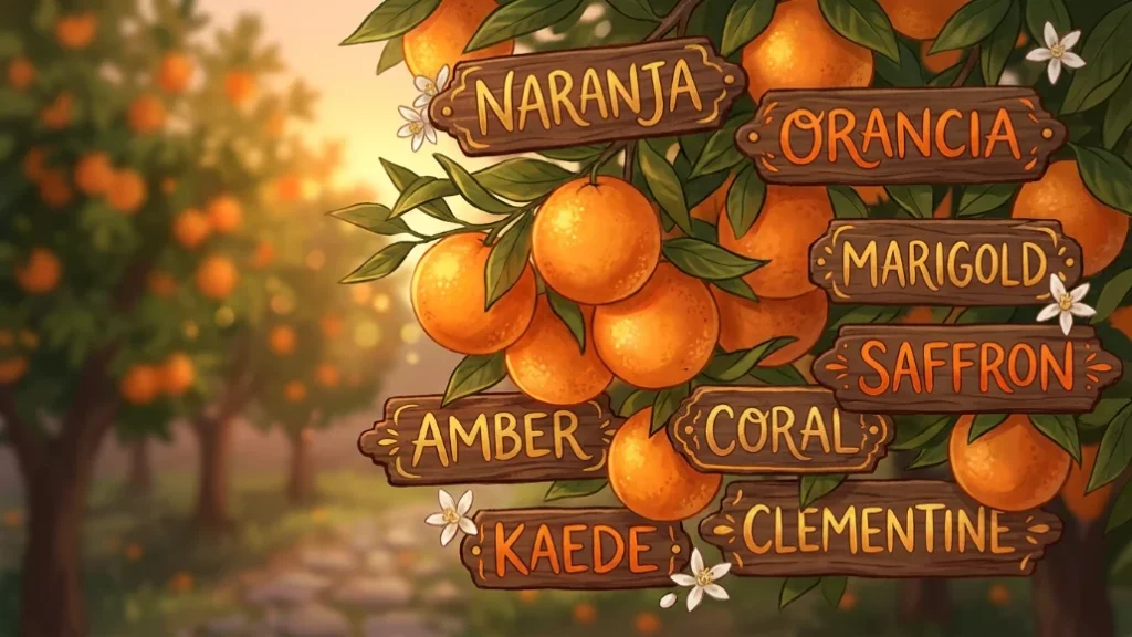 names that mean orange