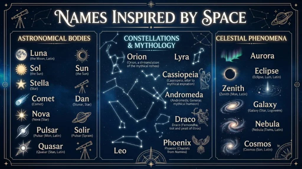 names that mean space