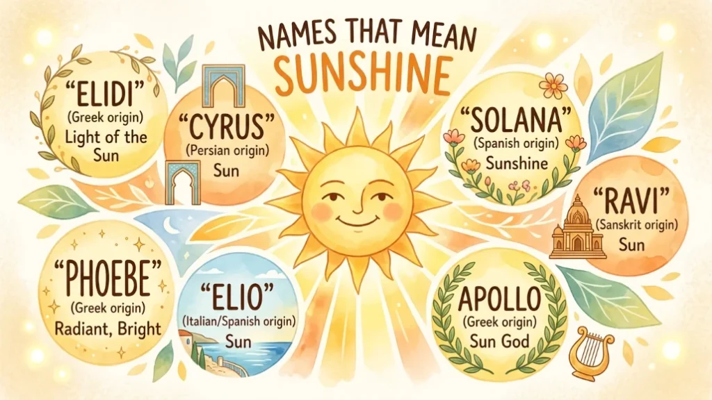 names that mean sunshine