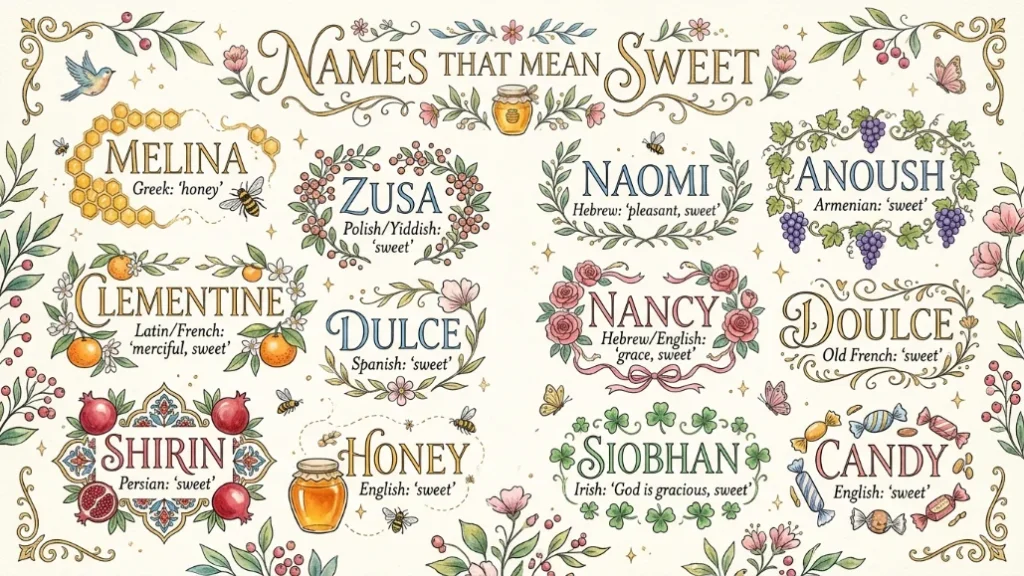 names that mean sweet