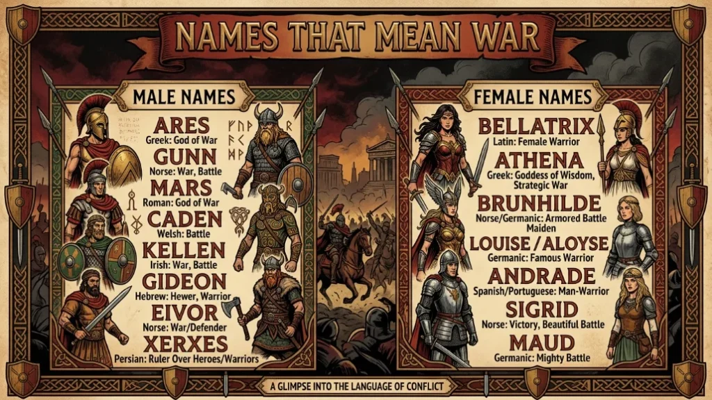 names that mean war