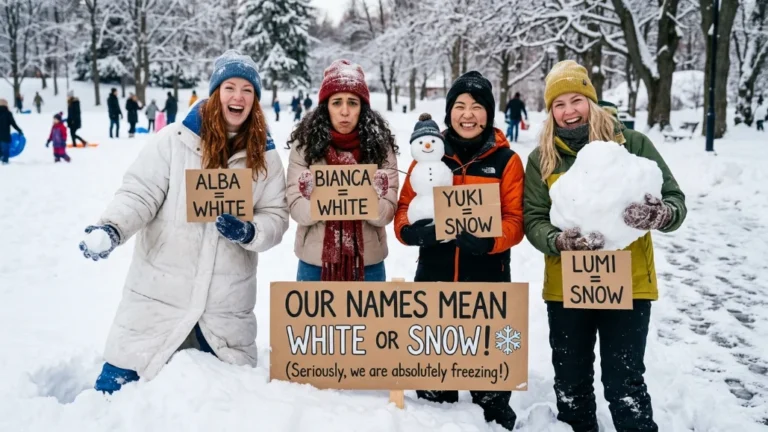 names that mean white or snow