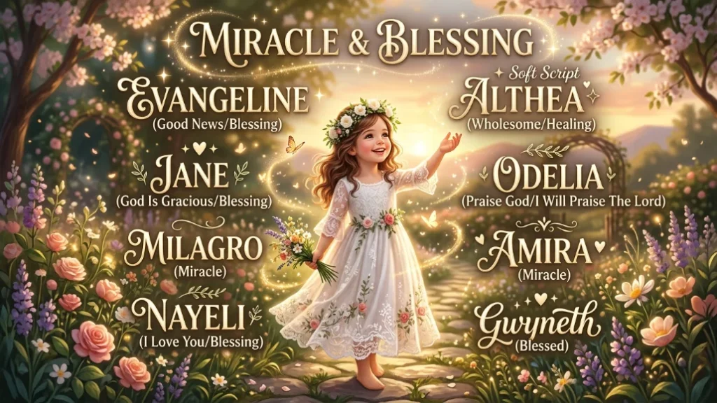girl names that mean miracle or blessing